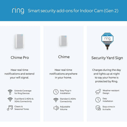 Ring 1080p Indoor Cam (2nd Gen) Security Camera