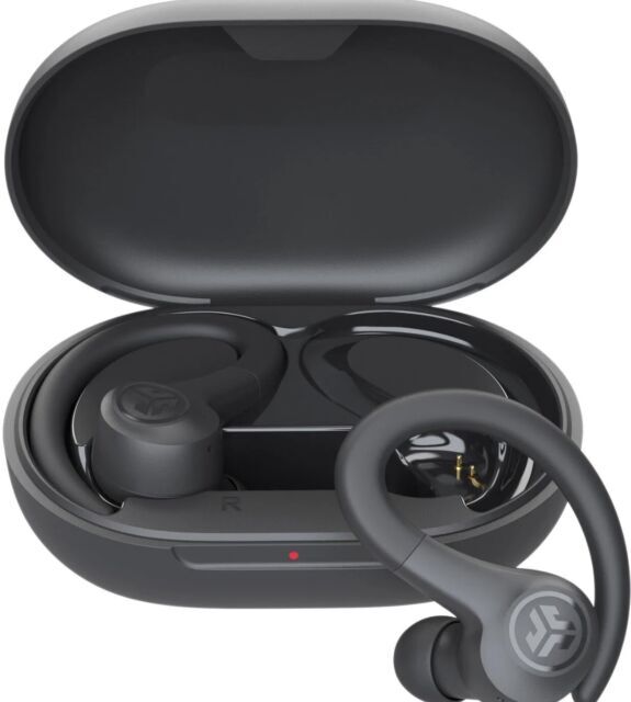 JLab Go Air Sport True Wireless Bluetooth Earbuds with Charging Case - Black