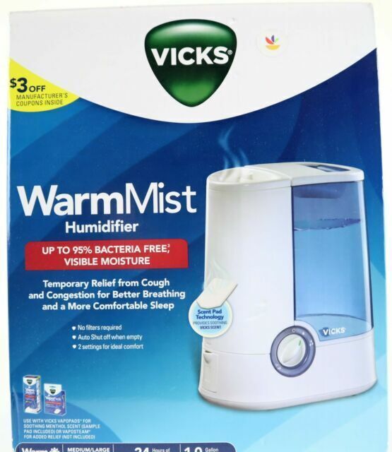 Vicks Humidifier, Warm Mist, Medium-Large Room Size