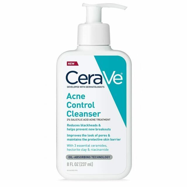 CeraVe Acne Control Cleanser 16 oz Reduces Blackheads