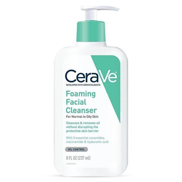 CeraVe Foaming Facial Cleanser, 12 Fl Oz